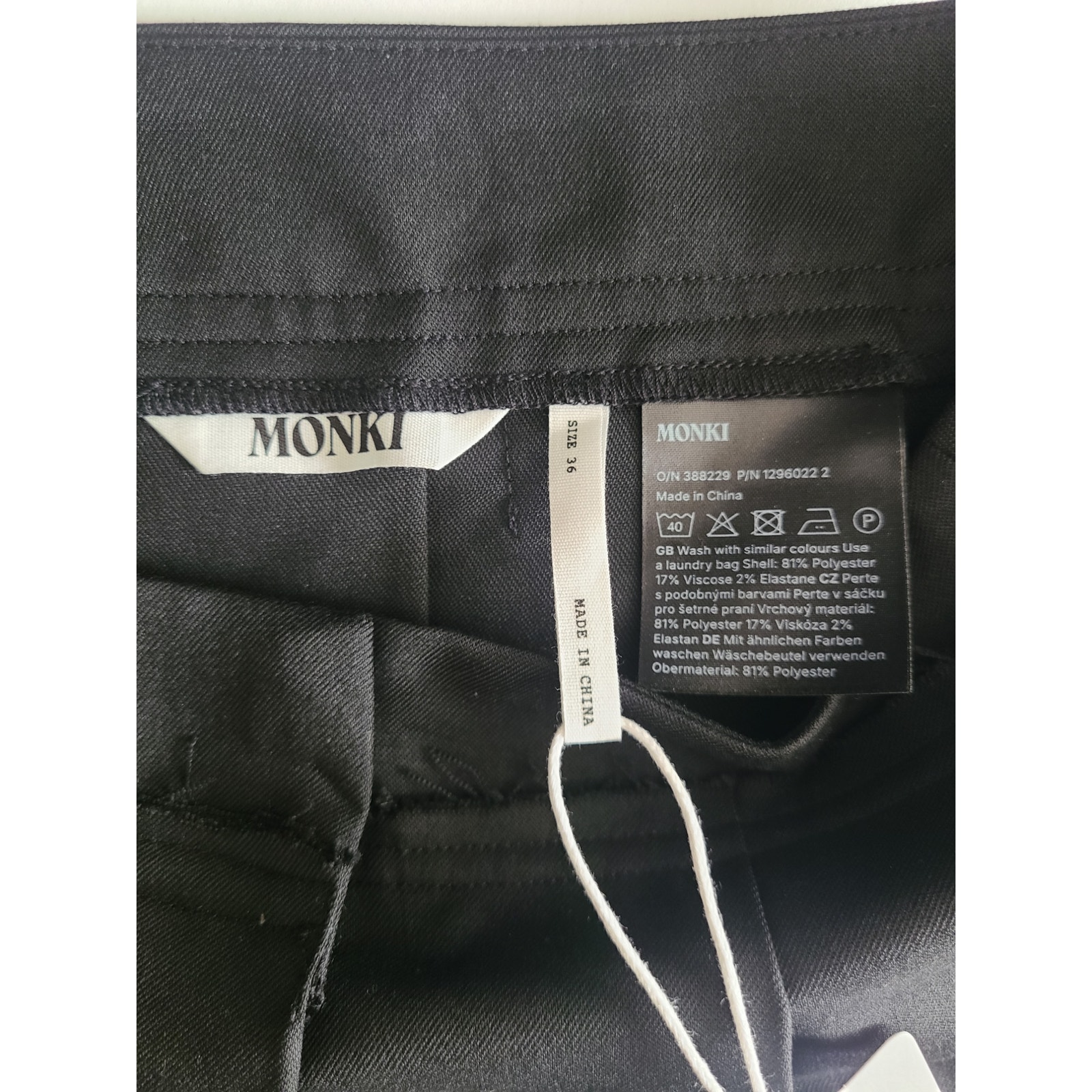 Monki Asymmetrical Pleated Mini Skirt Nwt Size 4 — image 5 of 8